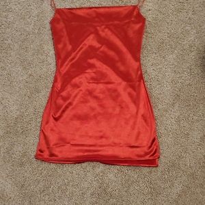 NEW Red Silk Dress